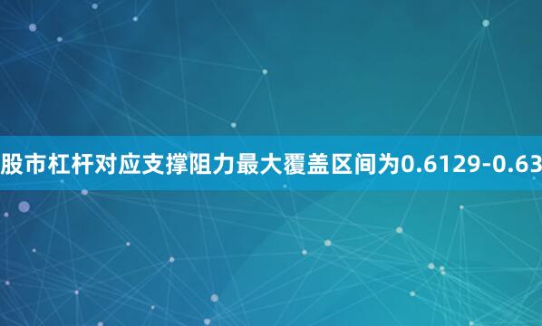 股市杠杆对应支撑阻力最大覆盖区间为0.6129-0.63