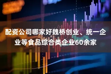 配资公司哪家好魏桥创业、统一企业等食品综合类企业60余家